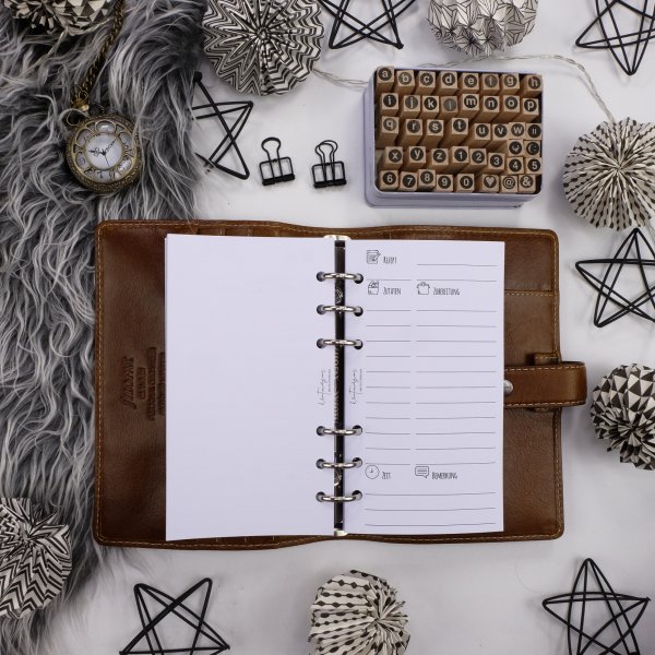 Liste 30 x Rezepte + blanko Seite