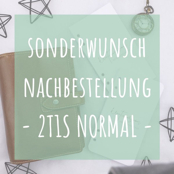 Nachbestellung Sonderwunsch 2T1S normal